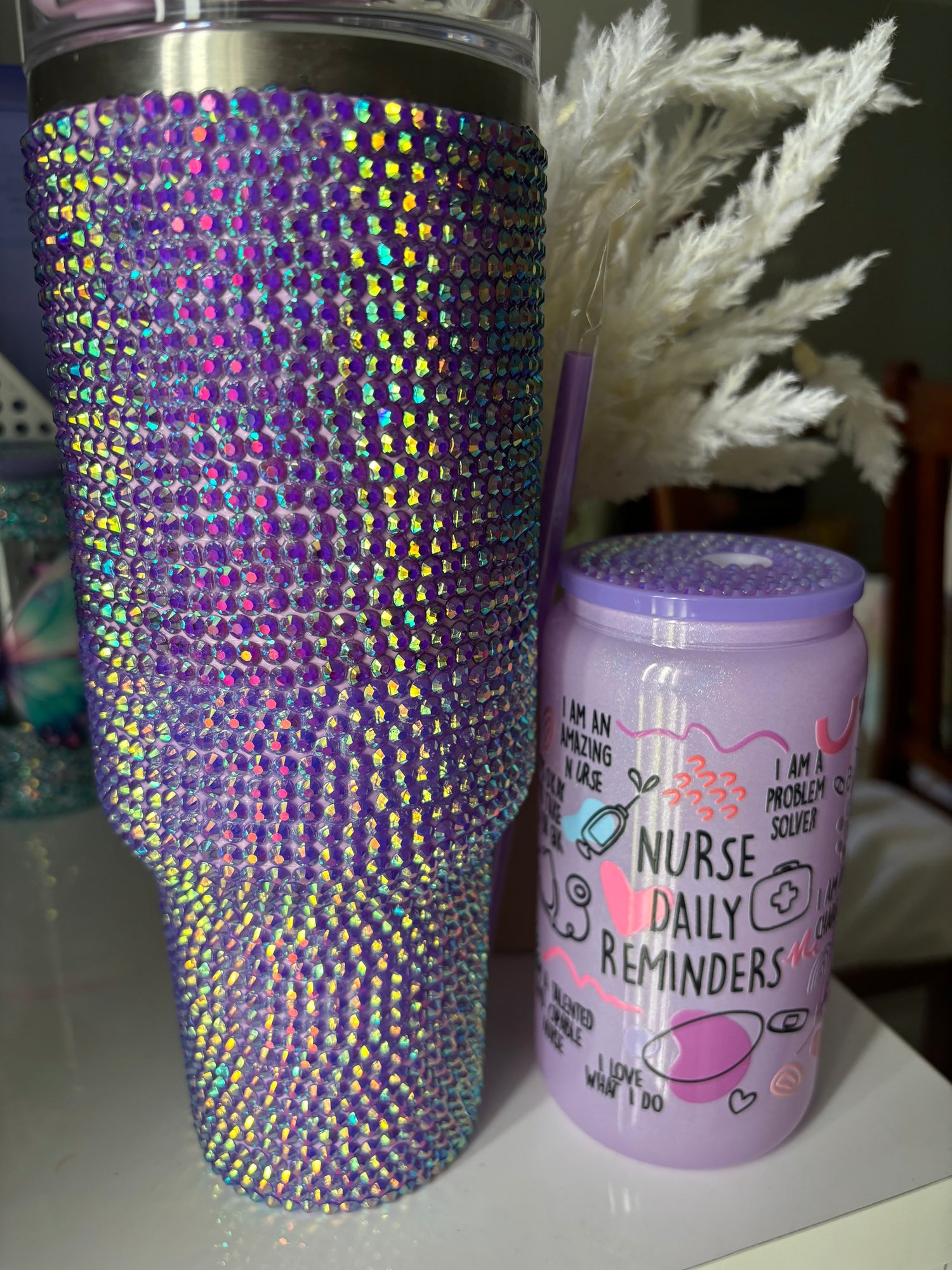 Full rhinestone tumbler