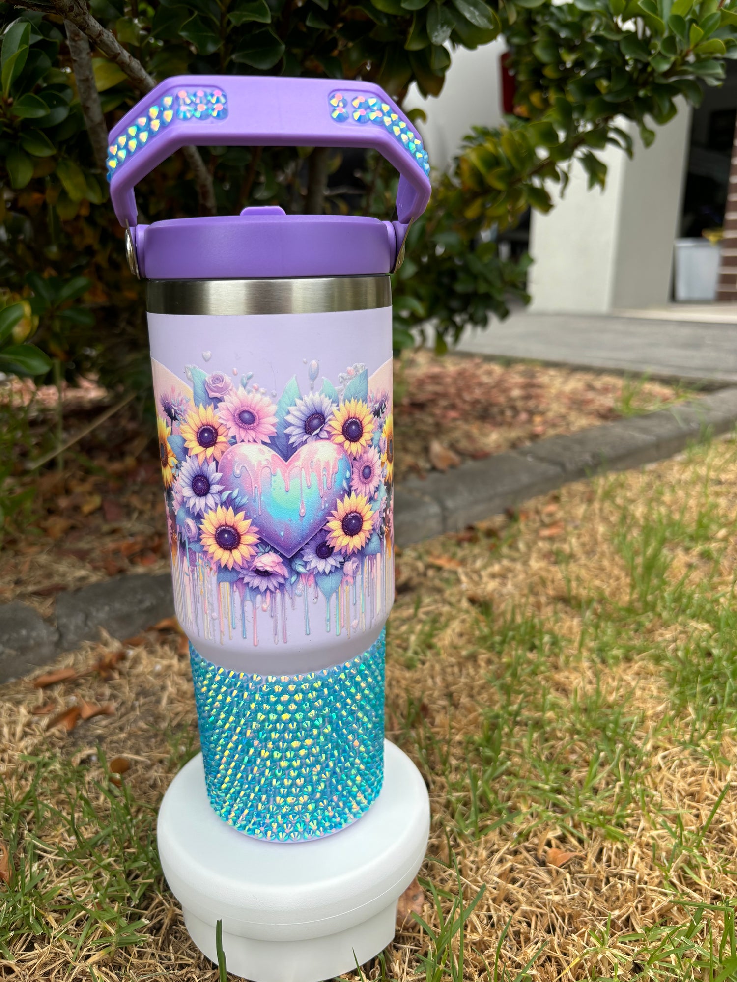 30oz custom tumbler - with rhinestones